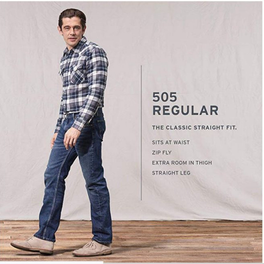 Levi's 505 Regular Fit Men’s Jeans - Picture 5 of 7